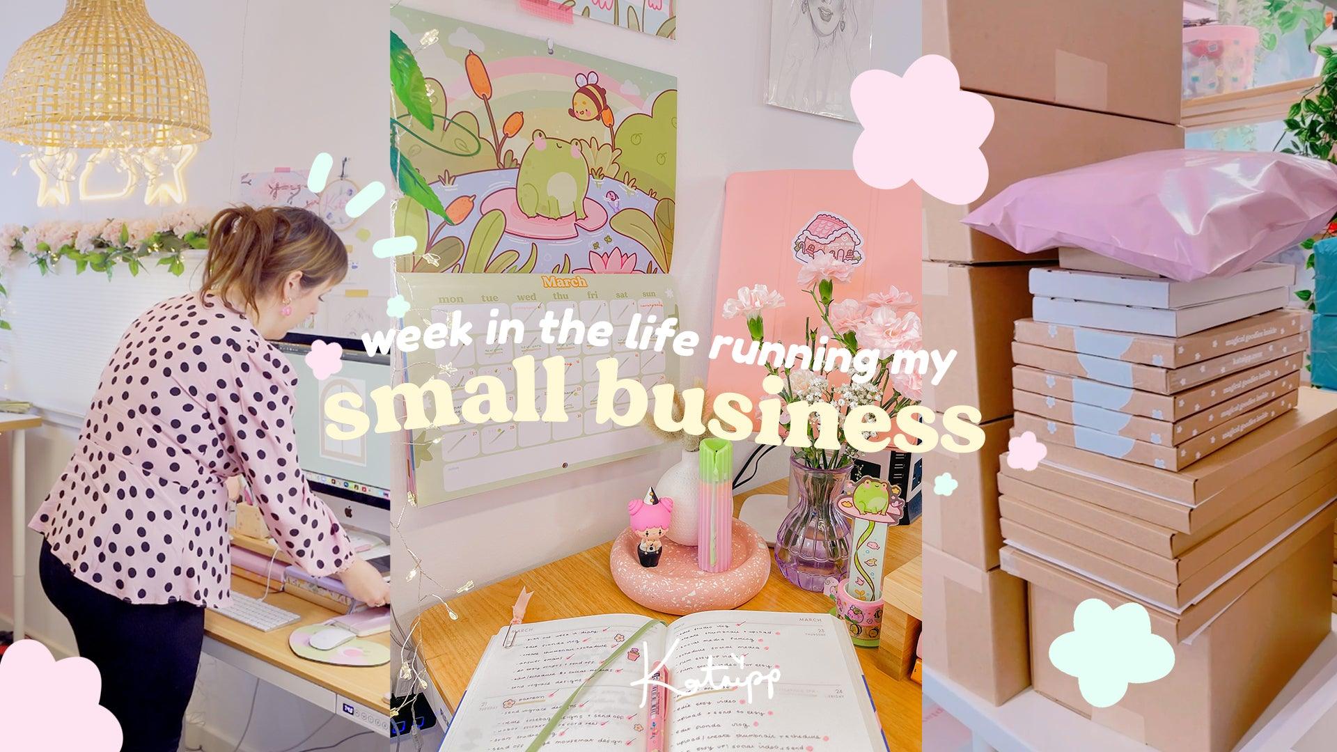 SMALL BUSINESS DIARIES 🌸 Week in my life running a full time small business - Katnipp Studios