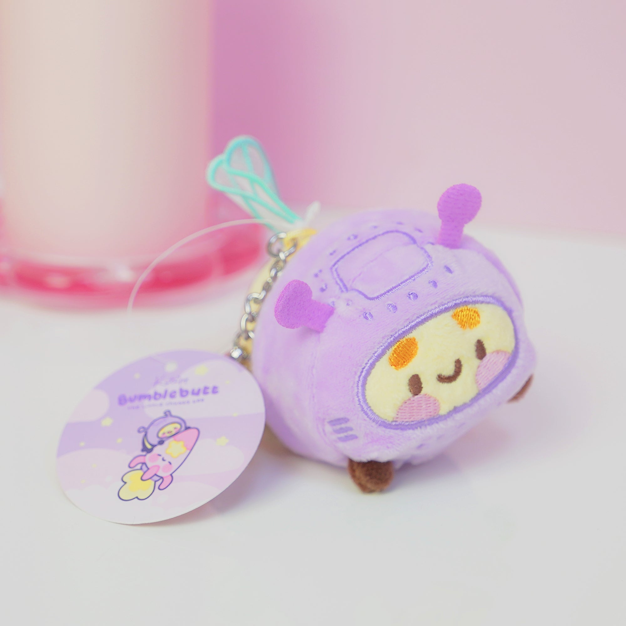 Bumblebutt Space Bee Plush Keychain | Cute Kawaii Bee Bag Charm