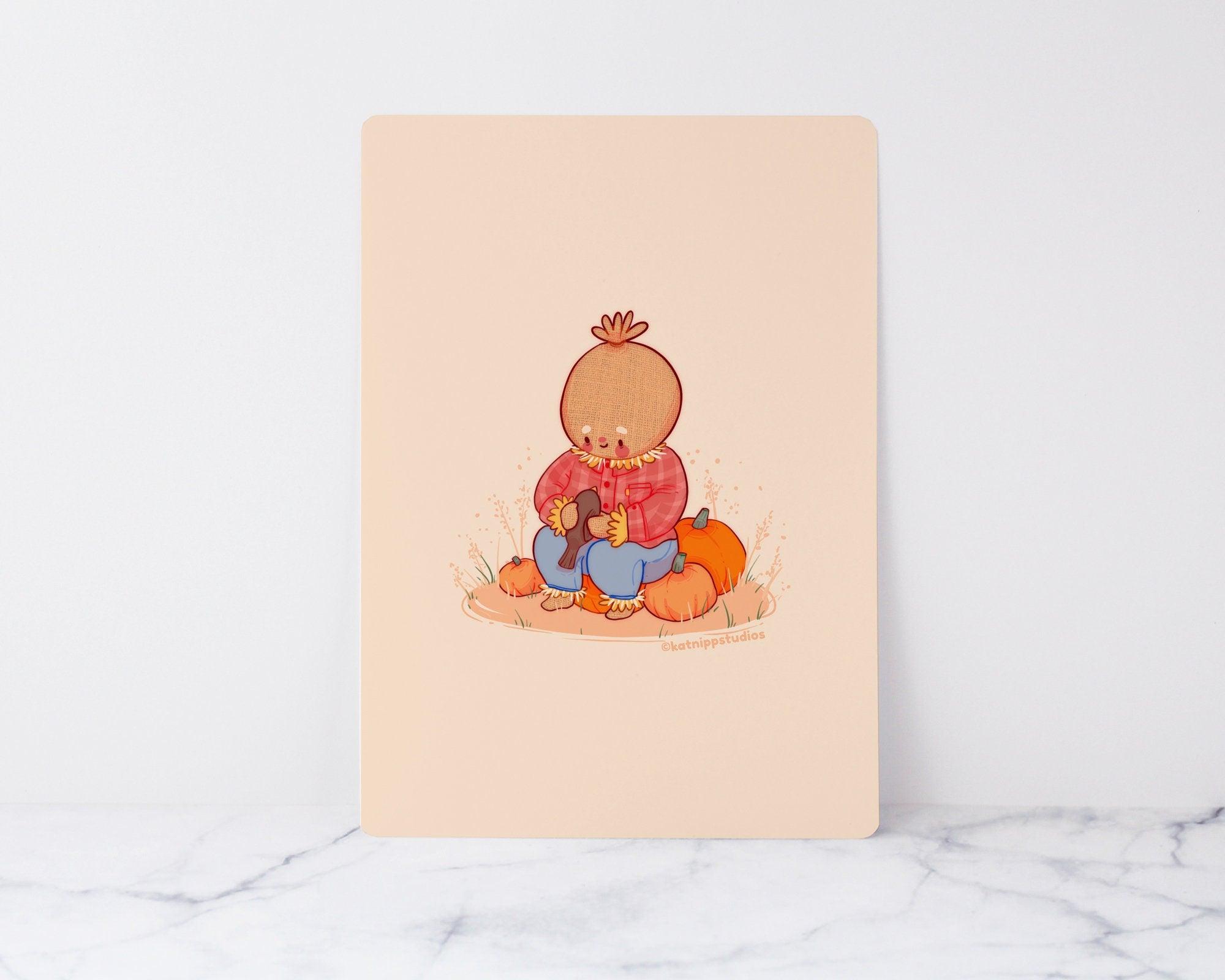 Bugaboo & The Crow autumnal art print - various sizes available. Printed on 180gsm Archival Coated Matt Art paper. 2
