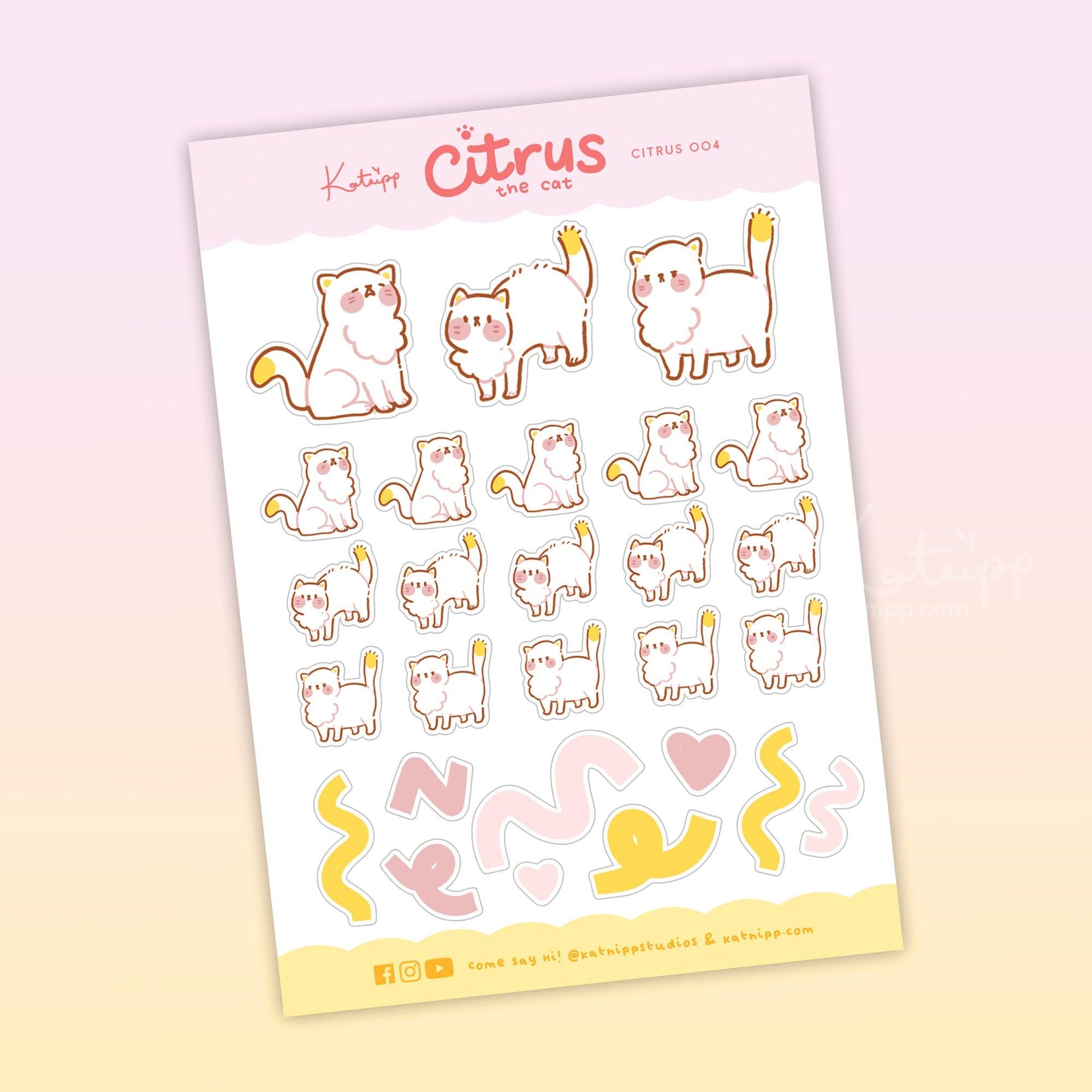 Citrus The Cat Planner Sticker - CITRUS 004 - Katnipp Studios