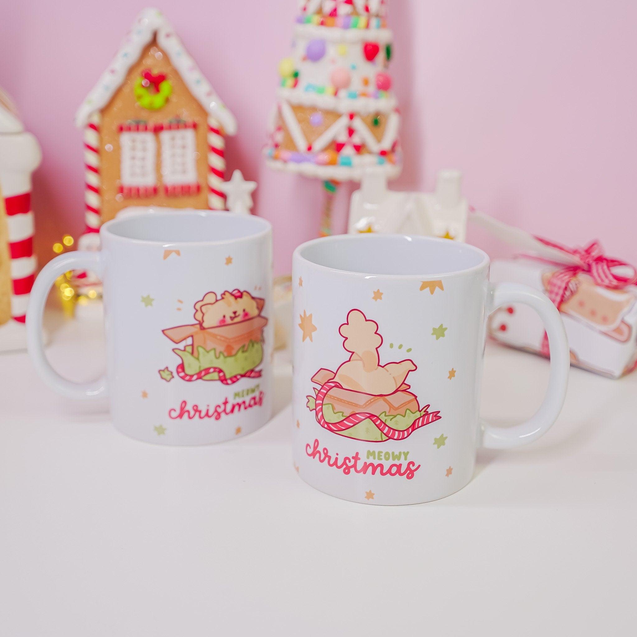Cute Cat Christmas Mug - Katnipp Studios