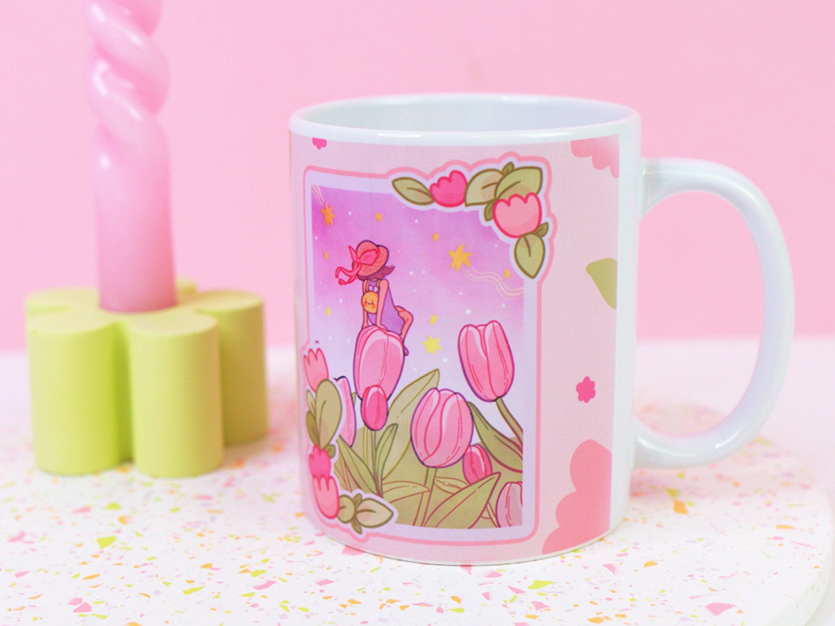 Tulip Magical Ceramic Hand Printed Mug - Katnipp Illustrations