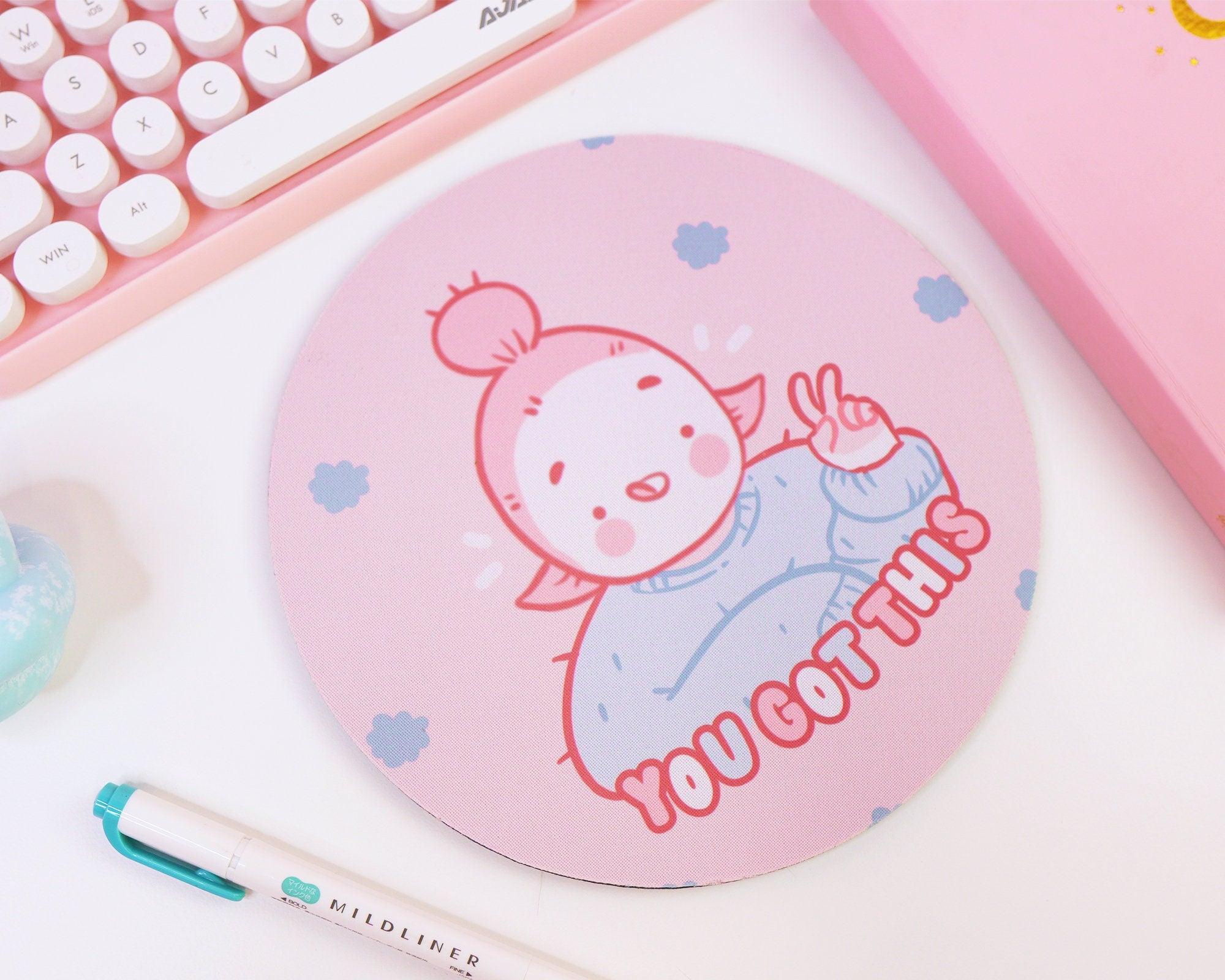 YOU GOT THIS! Cute Motivational Katnipp Mouse Pad - Katnipp Illustrations