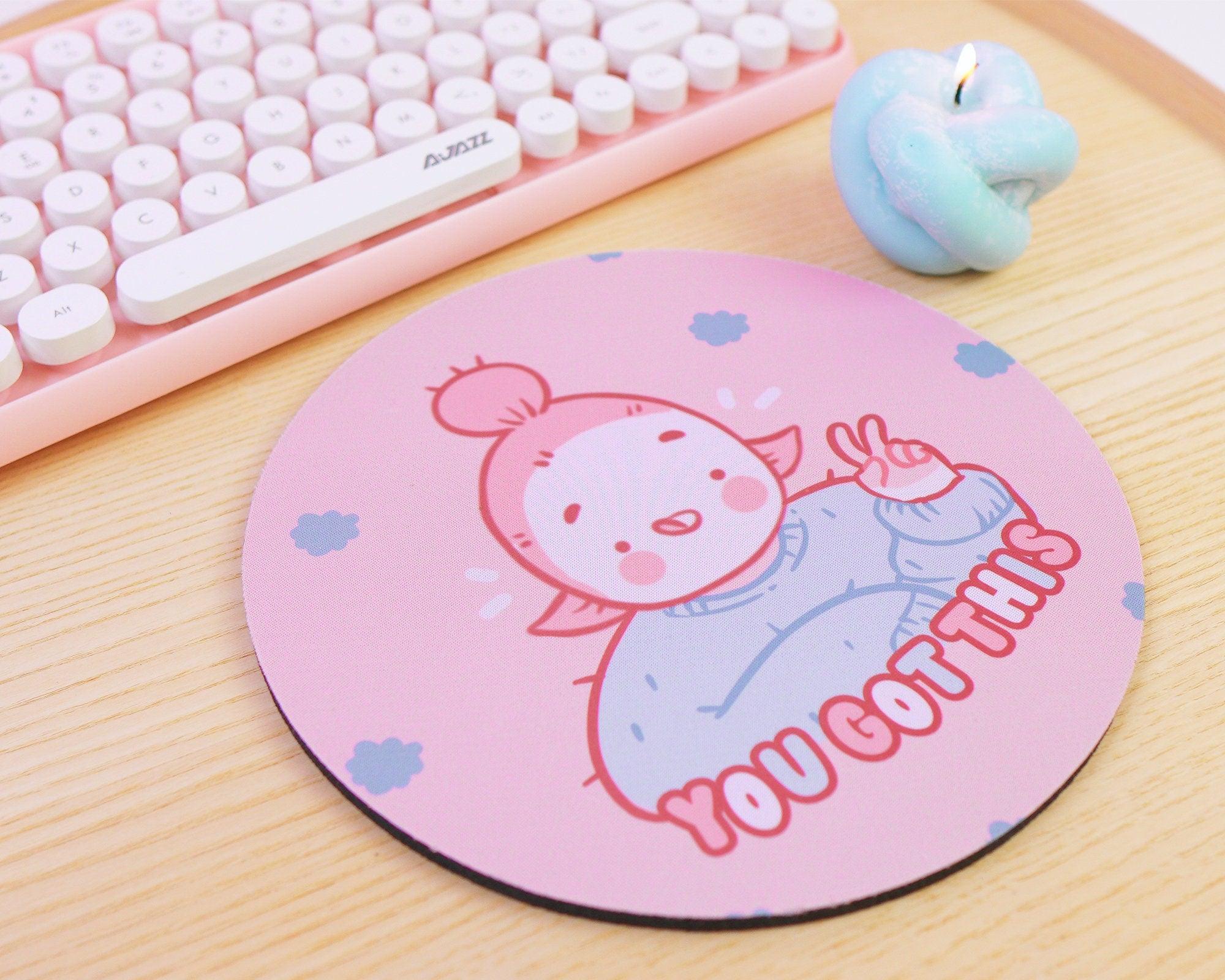 YOU GOT THIS! Cute Motivational Katnipp Mouse Pad - Katnipp Illustrations