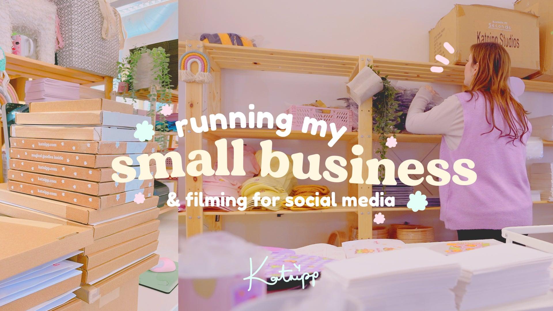 I've been keeping a little secret...🌸 running my small business & how I film for my ✨ social media ✨ - Katnipp Studios