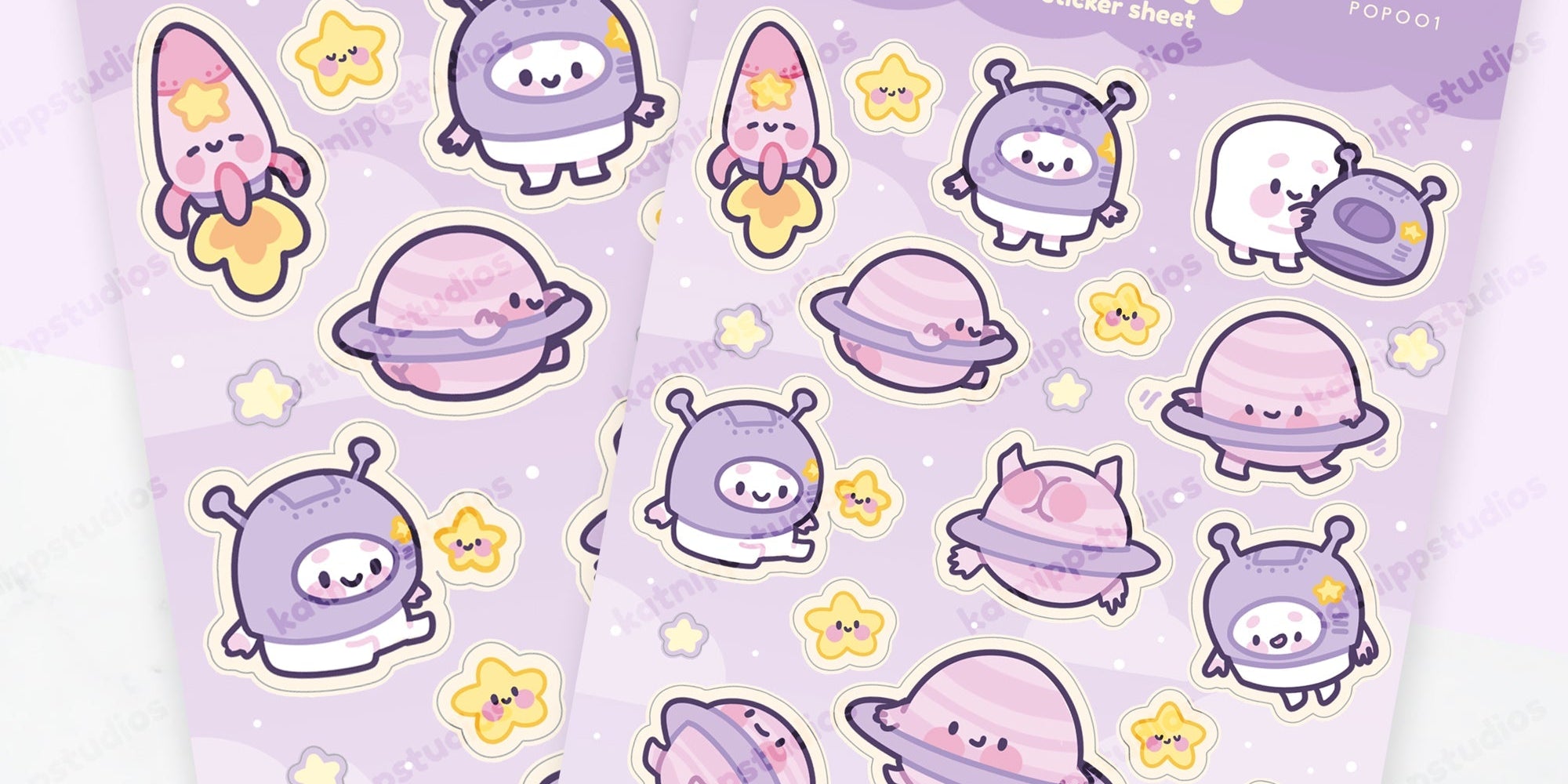 A5 Planner Sticker Sheets | Kawaii Planning and Organisation Stickers - Katnipp Studios