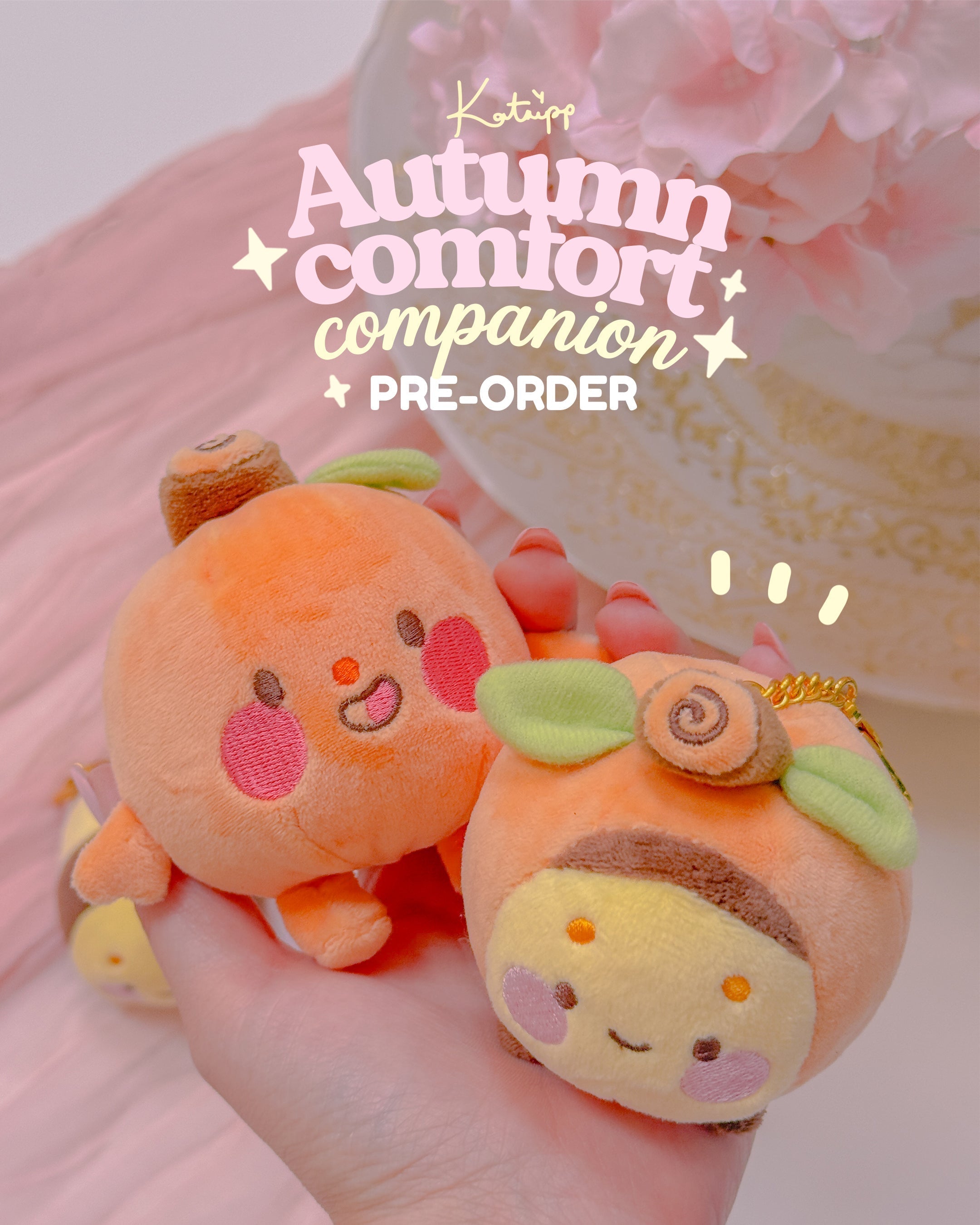 Autumn Comfort Companions | Kawaii Plush Keychains - Katnipp Studios