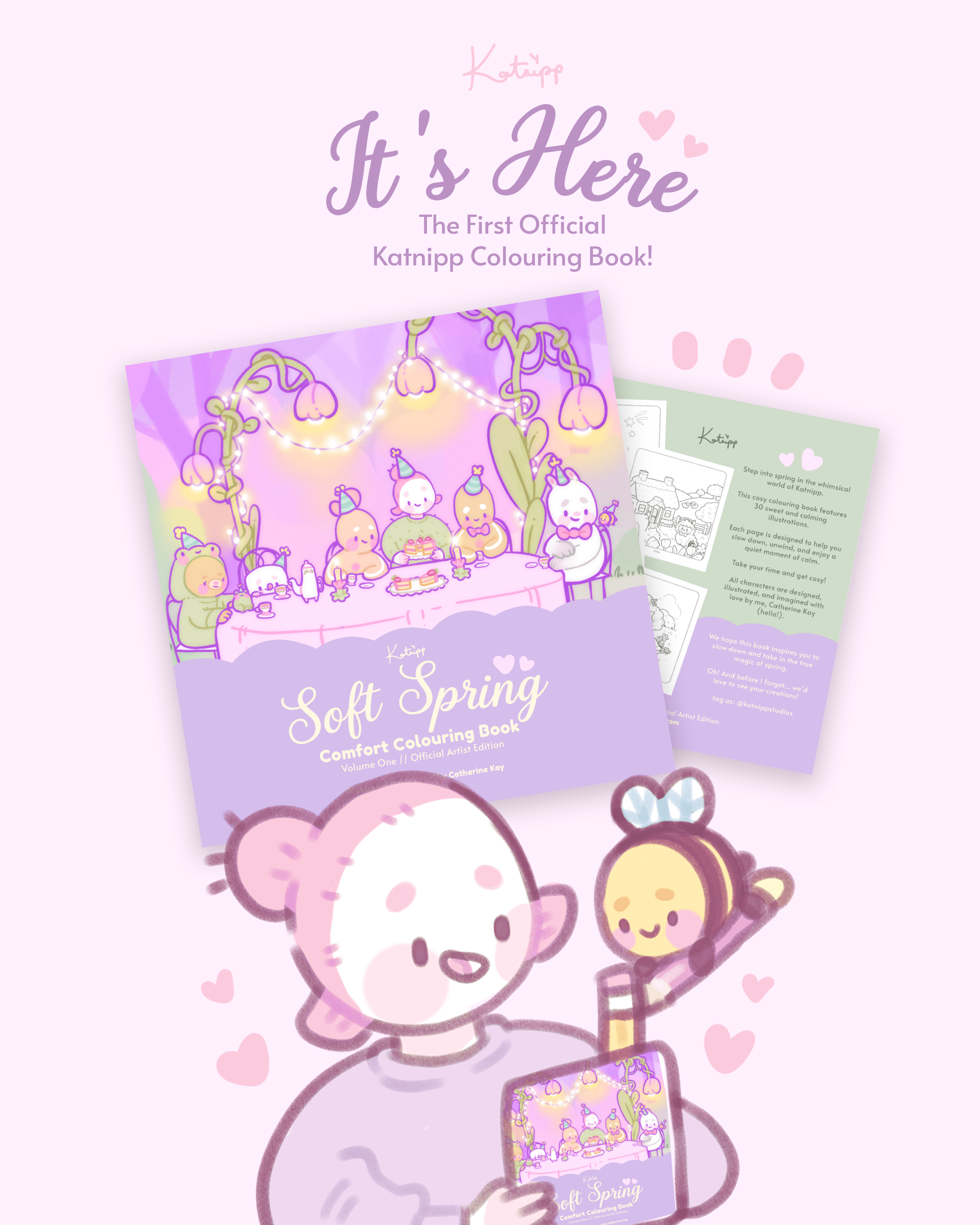 Katnipp Colouring Books | Cute Kawaii Colouring Books & Printable Colouring Pages - Katnipp Studios