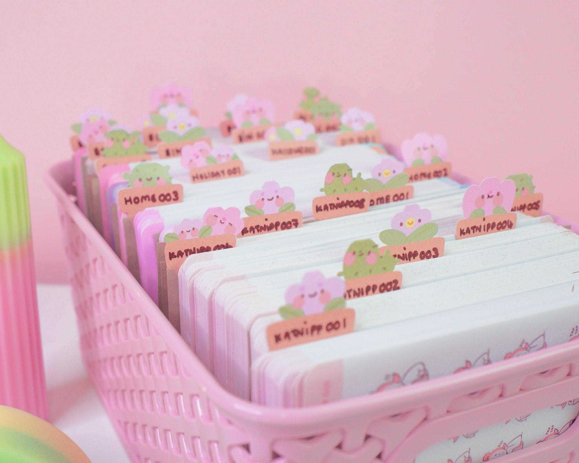 Pastel Organisation Label Stickers and Tags | Kawaii Storage Stickers