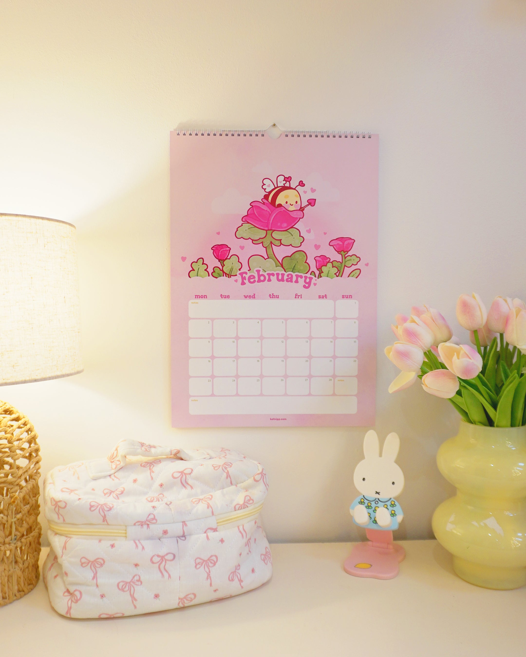 Katnipp Official 2026 Calendar | Whimsical Kawaii Wall Planner