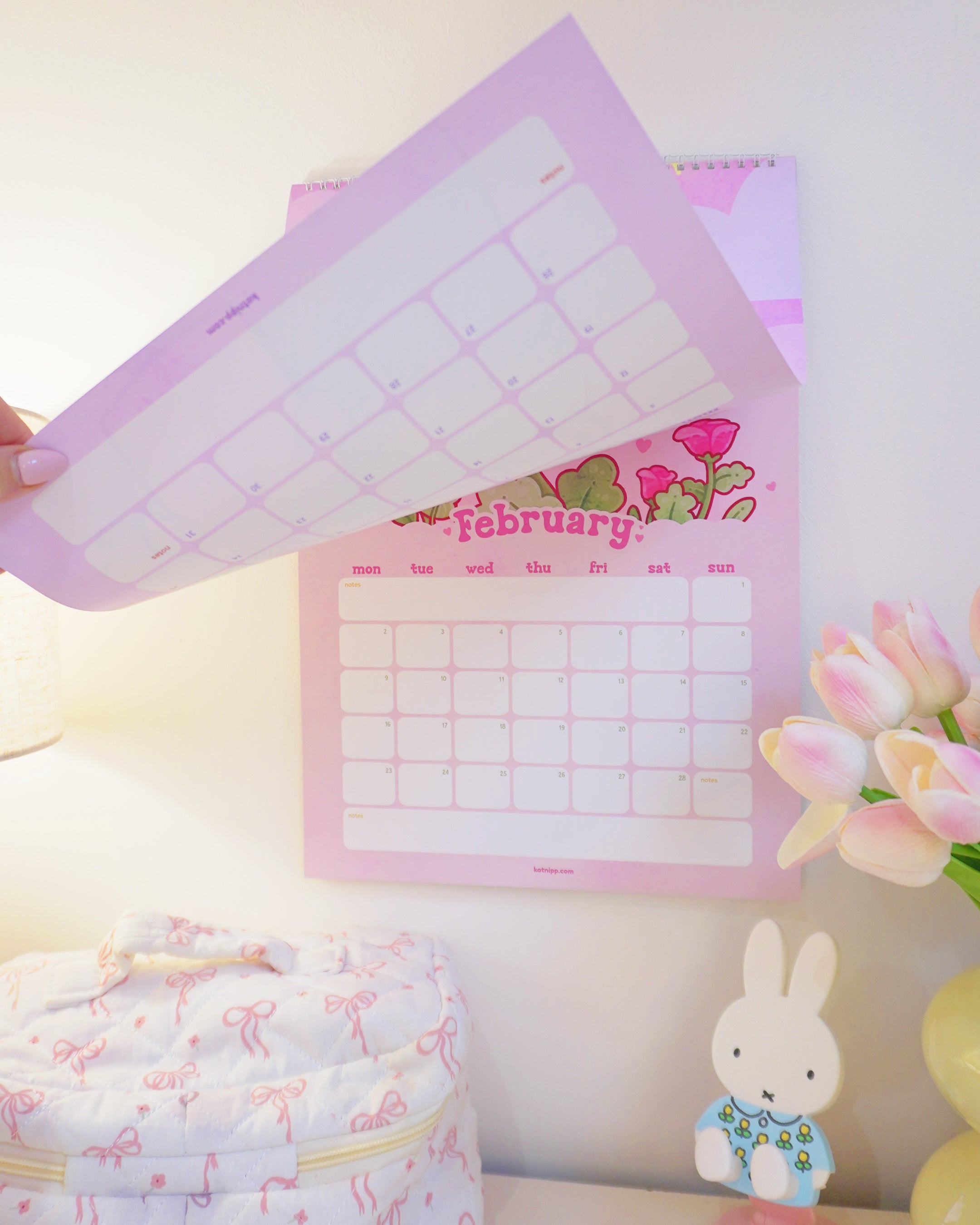 Katnipp Official 2026 Calendar | Whimsical Kawaii Wall Planner
