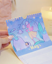 Katnipp 2026 Slim Wall Calendar | Pastel Kawaii Celestial Edition