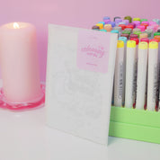 Pocket Planets A6 Colouring Postcard Bundle | Set of 4 Cute Kawaii Space Colour In Cards