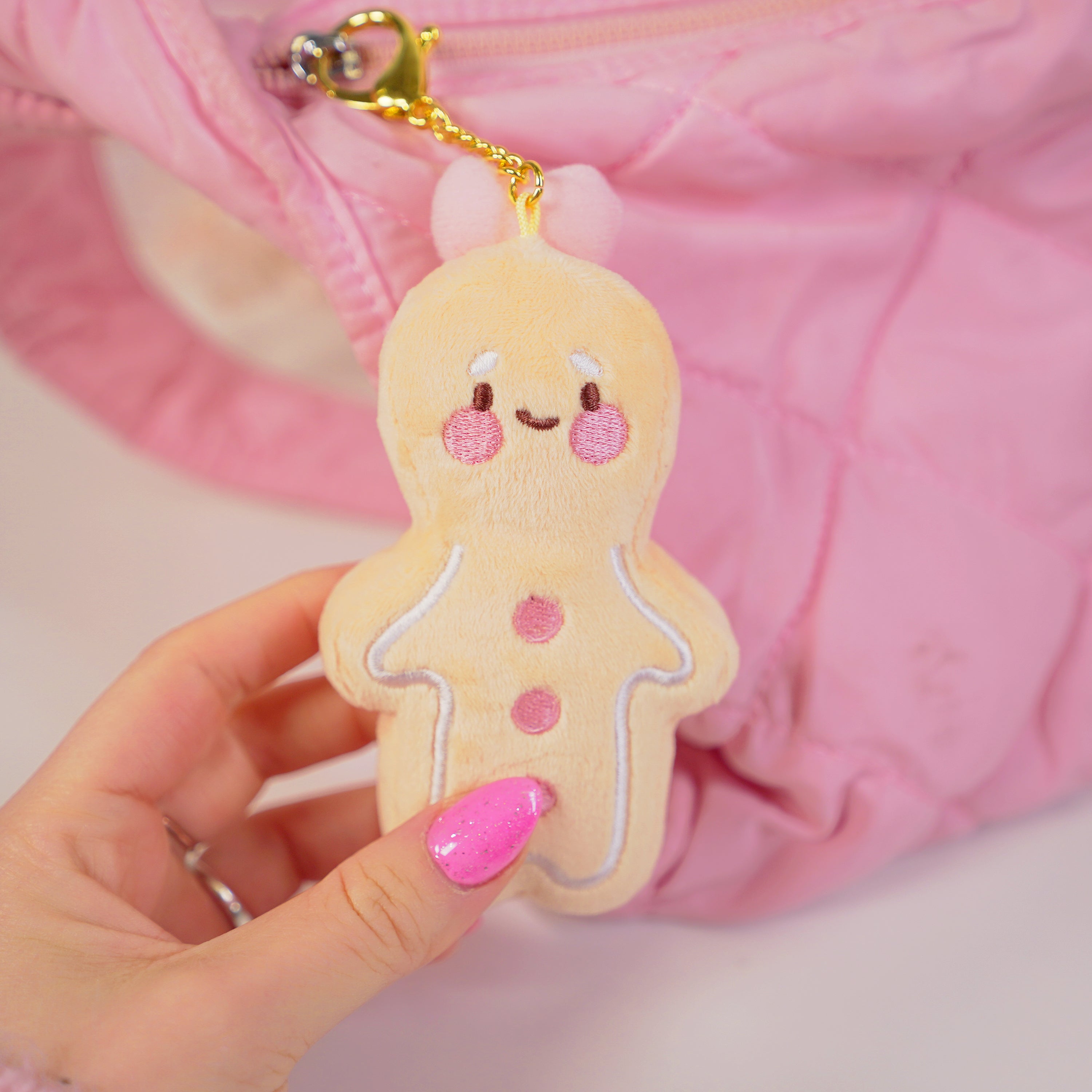 Spice Gingerbread Plush Keychain | Kawaii Gingerbread Bag Charm