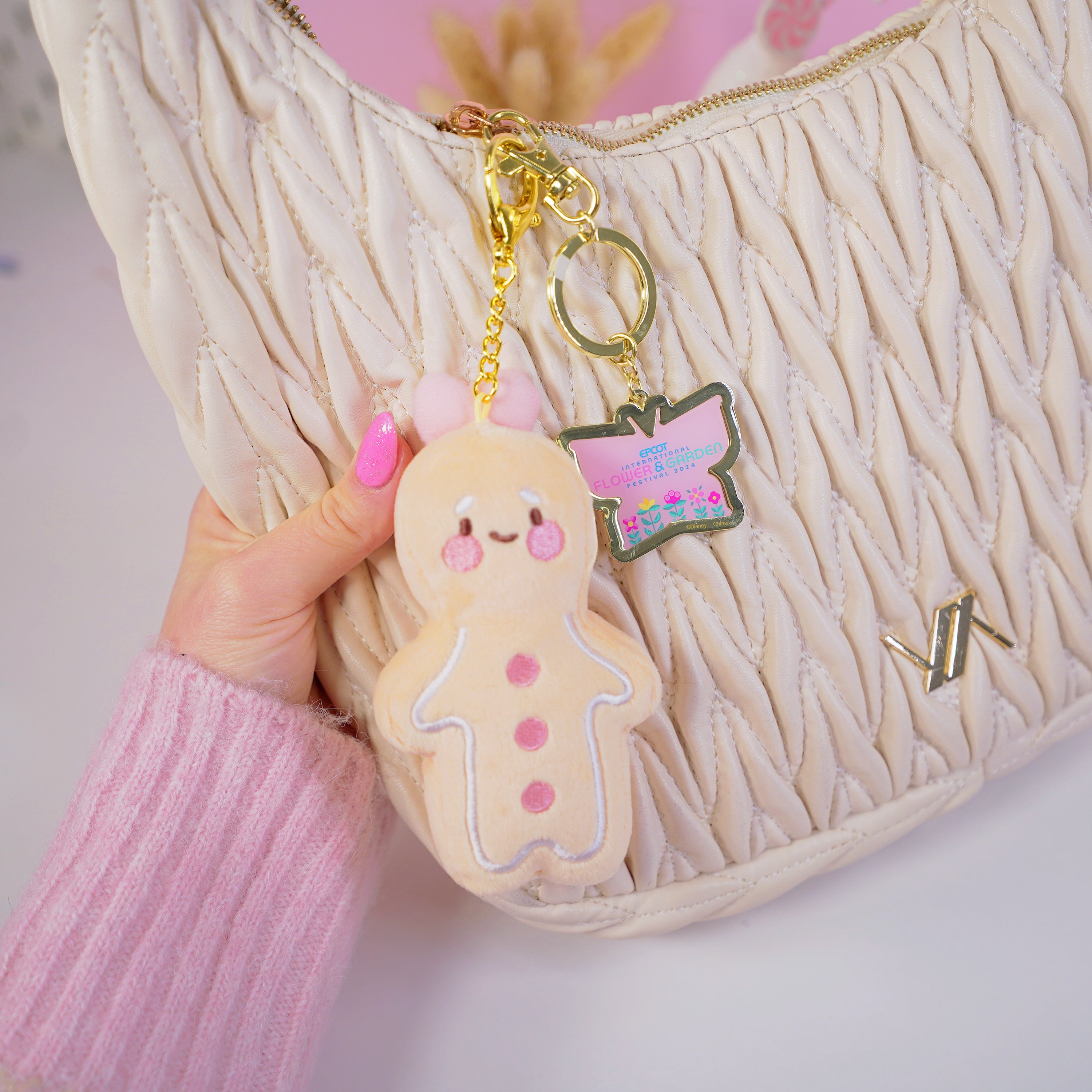 Spice Gingerbread Plush Keychain | Kawaii Gingerbread Bag Charm