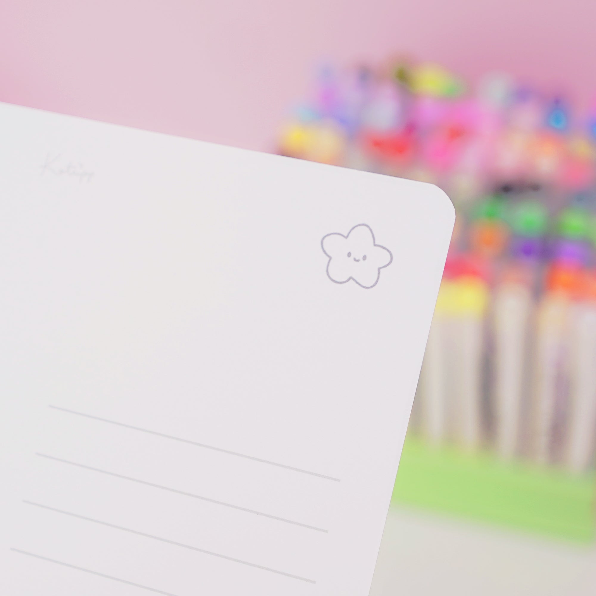 Pocket Planets A6 Colouring Postcard Bundle | Set of 4 Cute Kawaii Space Colour In Cards