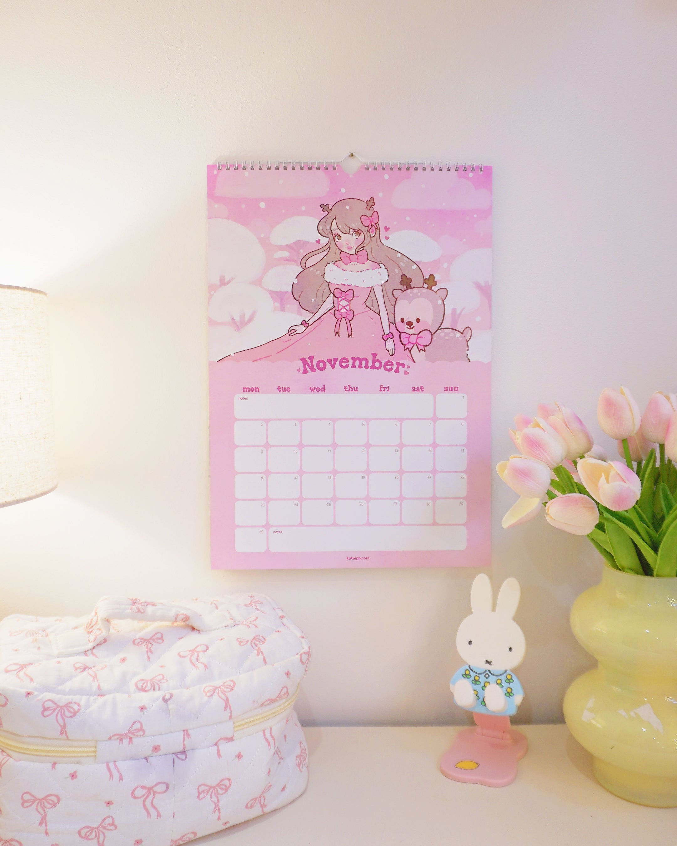 Katnipp Official 2026 Calendar | Whimsical Kawaii Wall Planner