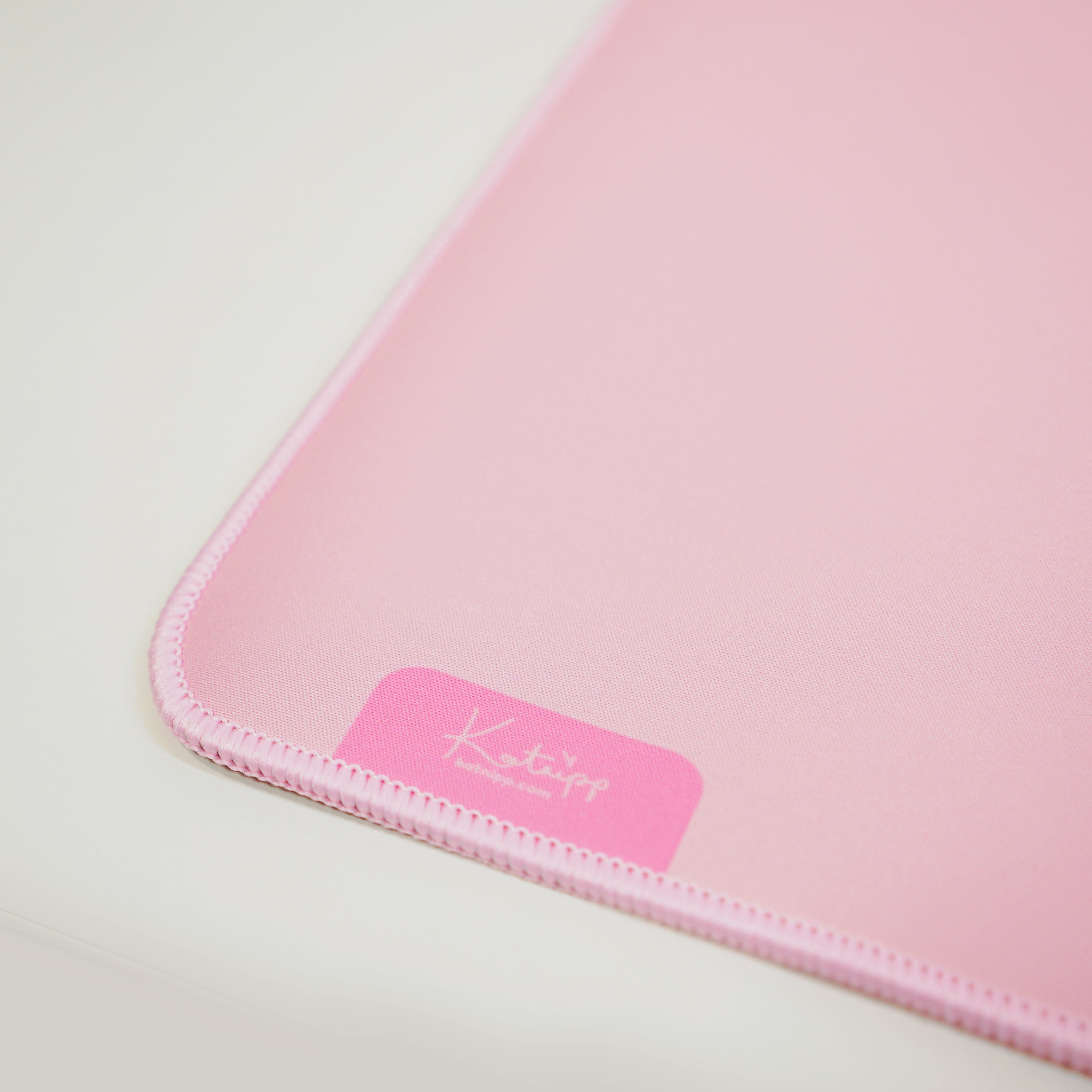 Coquette Pink Bow Desk Mat | Kawaii Gaming Mouse Pad | Cute Pastel Aesthetic Desk Decor | Katnipp Studios