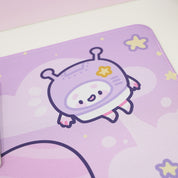 Pocket Planets Space Desk Mat | Katnipp Cosmic Mouse Pad | Kawaii Gaming Desk Decor | Katnipp Studios Desk Mat
