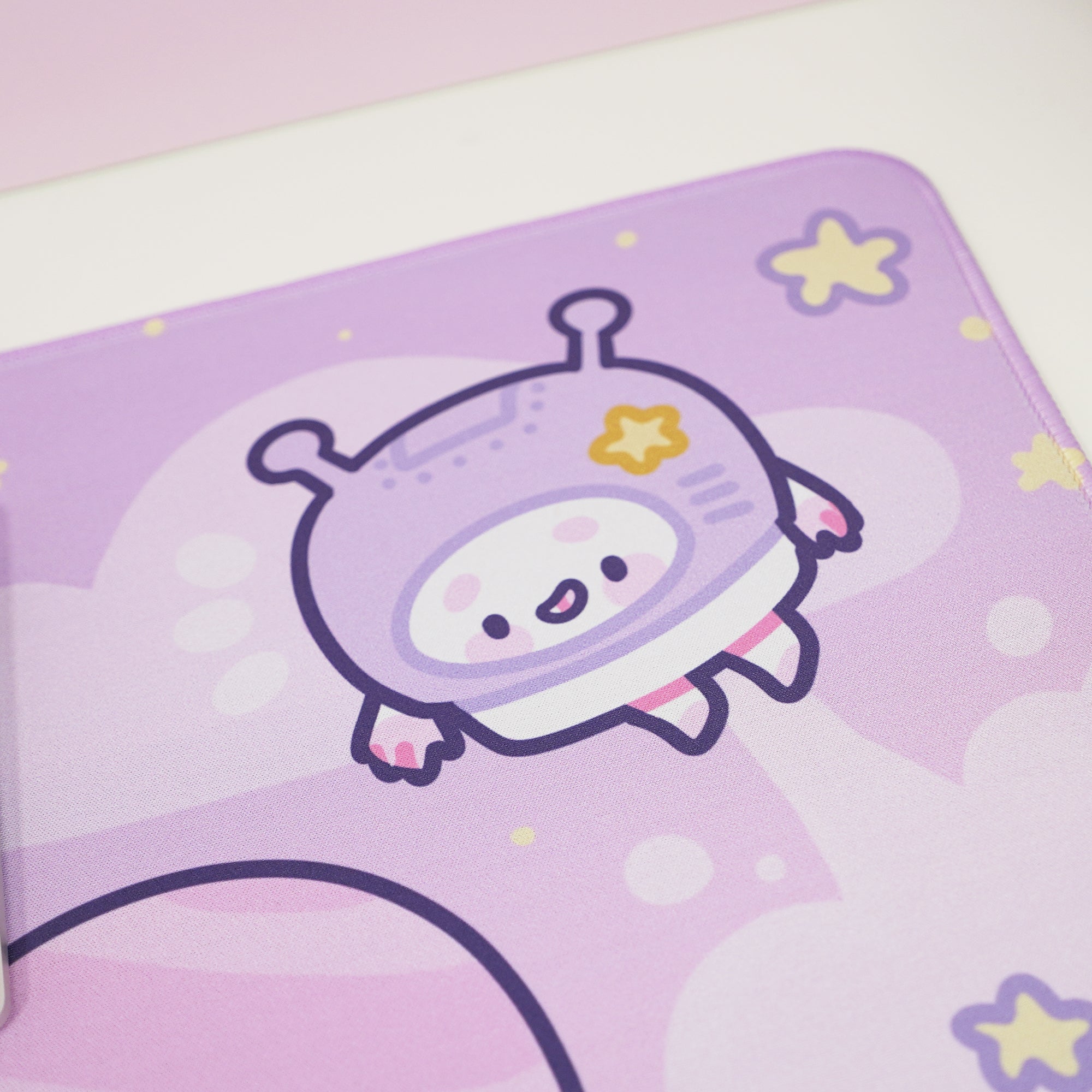 Pocket Planets Space Desk Mat | Katnipp Cosmic Mouse Pad | Kawaii Gaming Desk Decor | Katnipp Studios Desk Mat