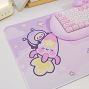 Pocket Planets Space Desk Mat | Katnipp Cosmic Mouse Pad | Kawaii Gaming Desk Decor | Katnipp Studios Desk Mat