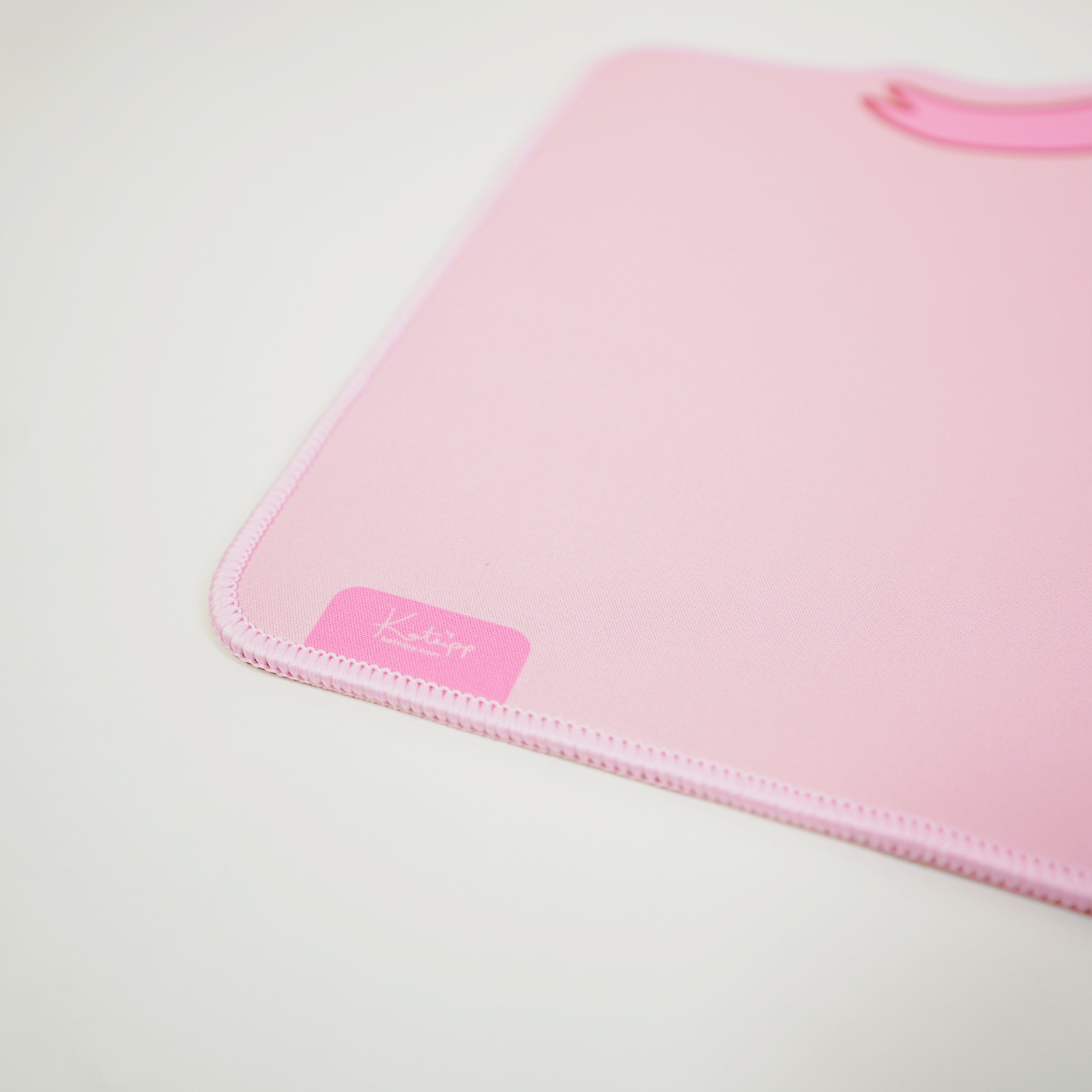 Coquette Pink Bow Desk Mat | Kawaii Gaming Mouse Pad | Cute Pastel Aesthetic Desk Decor | Katnipp Studios