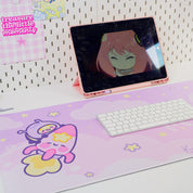 Pocket Planets Space Desk Mat | Katnipp Cosmic Mouse Pad | Kawaii Gaming Desk Decor | Katnipp Studios Desk Mat