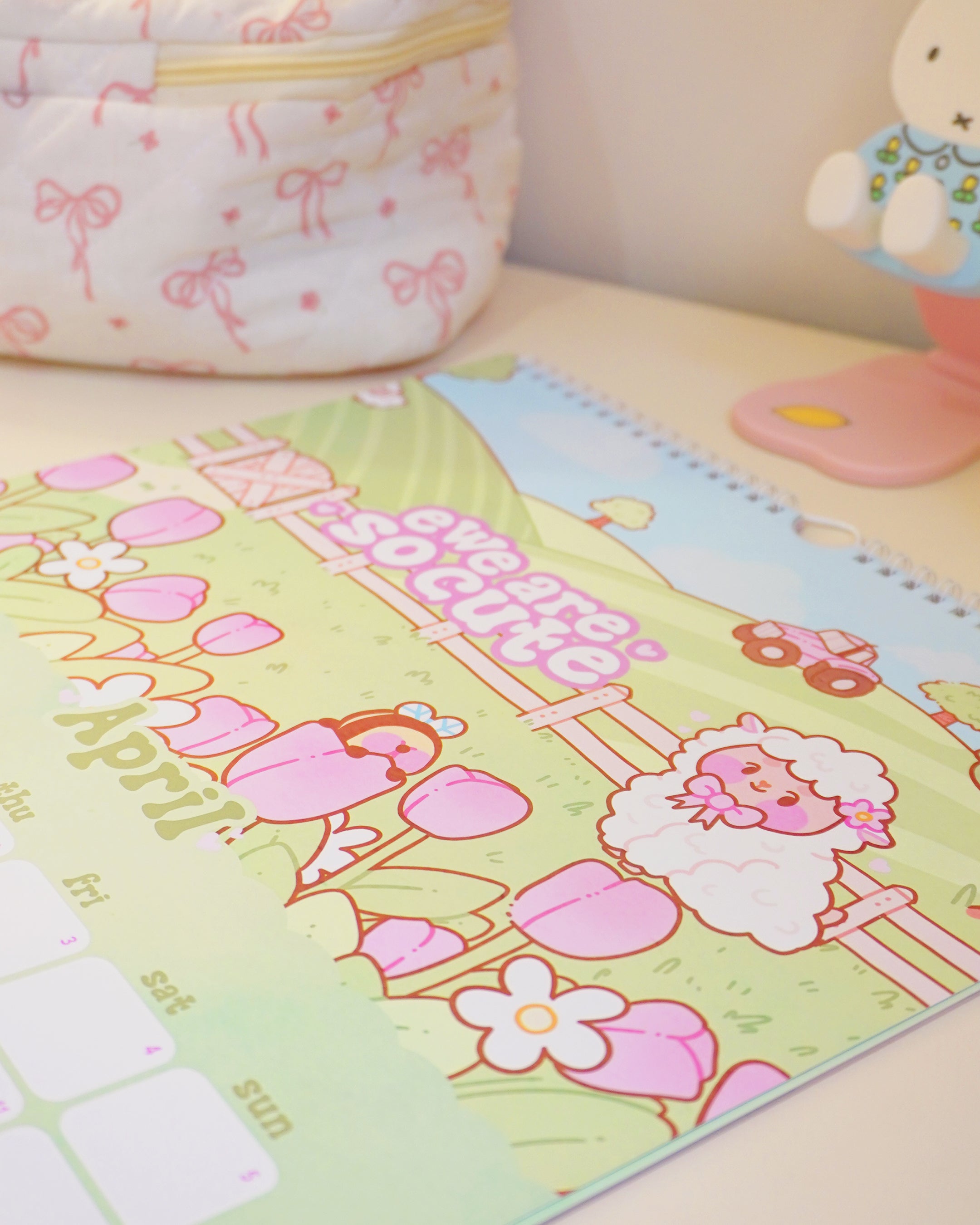 Katnipp Official 2026 Calendar | Whimsical Kawaii Wall Planner