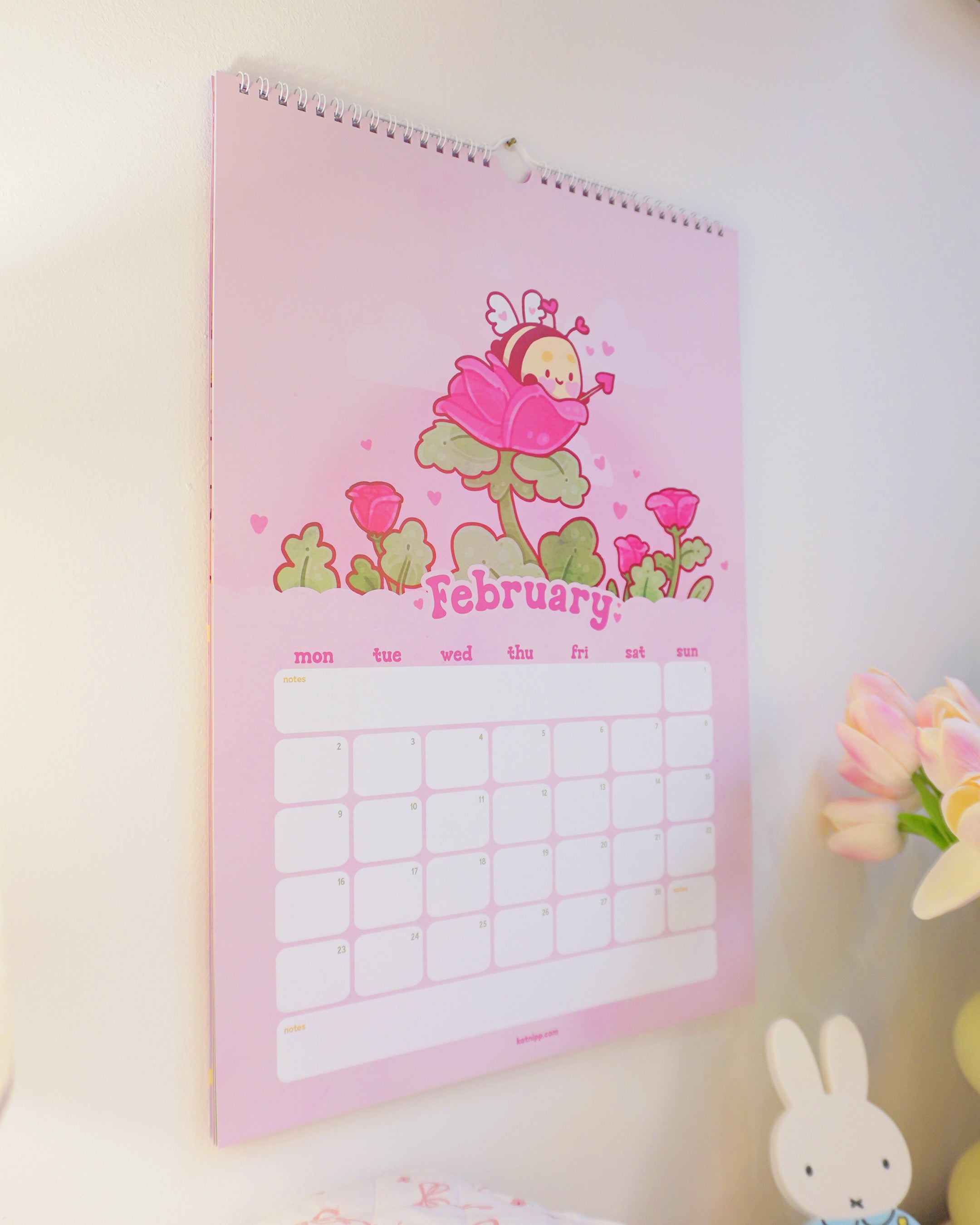 Katnipp Official 2026 Calendar | Whimsical Kawaii Wall Planner
