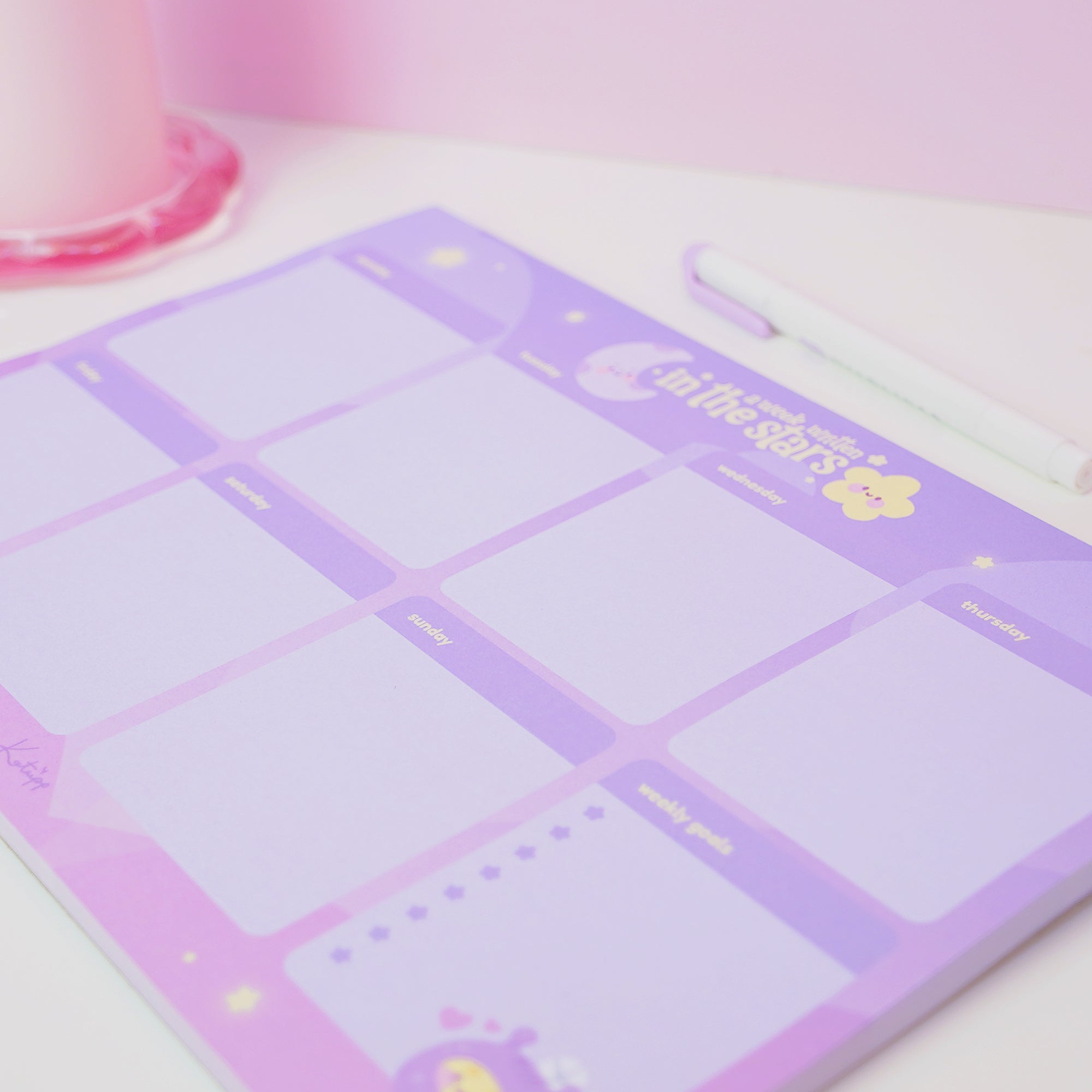 Pocket Planets A4 Celestial Weekly Planner Pad