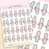 Artist Marker Pen Stickers - Handmade kawaii planner stickers on A6 Premium Paper from Katnipp Studios, main