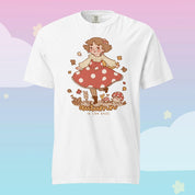 Autumn Girl & Shroomie T-Shirt | Autumn Is The Best Cottagecore Whimsical Kawaii Shirt Katnipp character product