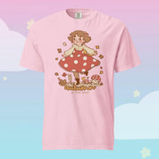 Autumn Girl & Shroomie T-Shirt | Autumn Is The Best Cottagecore Whimsical Kawaii Shirt Katnipp character product