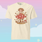 Autumn Girl & Shroomie T-Shirt | Autumn Is The Best Cottagecore Whimsical Kawaii Shirt Katnipp character product