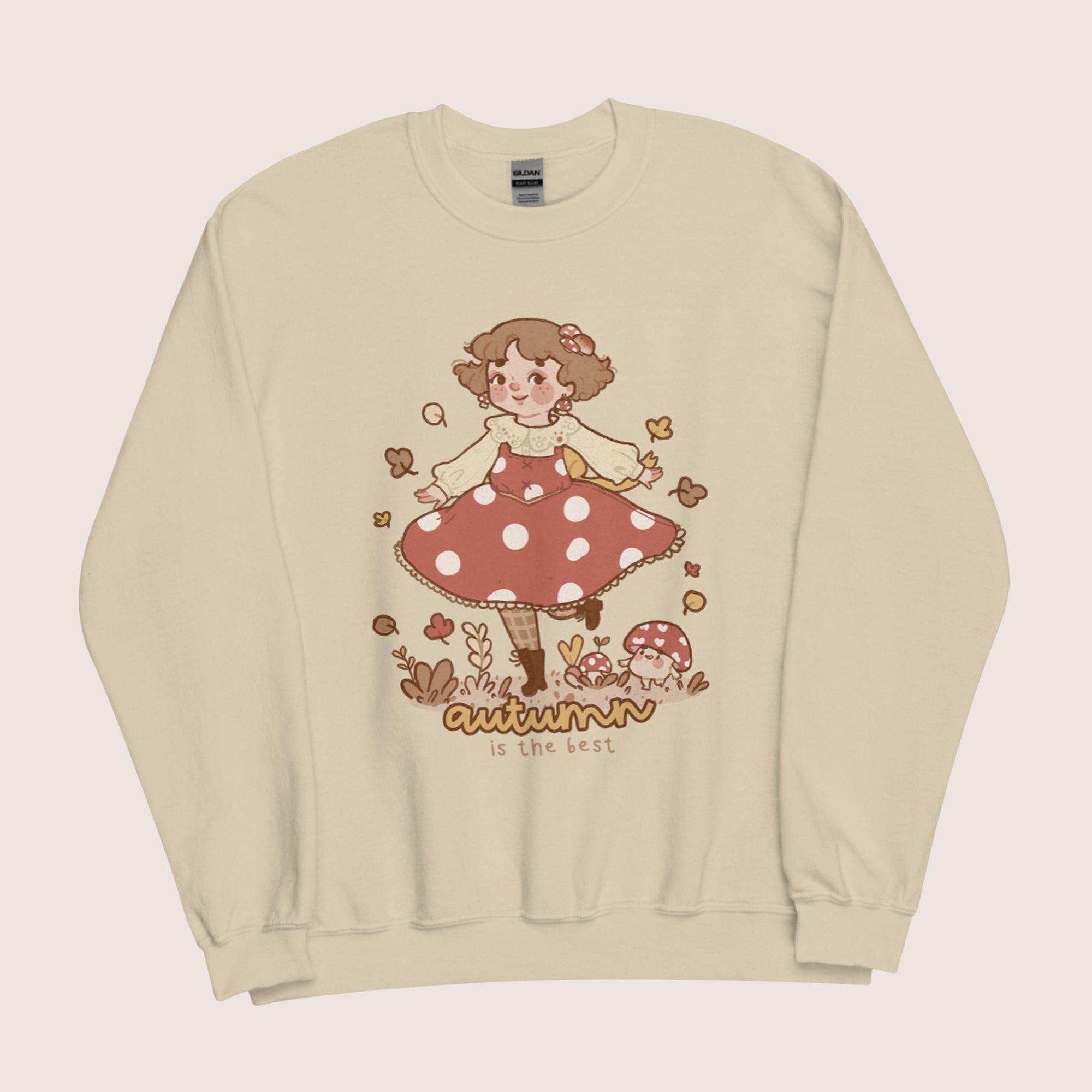 Autumn is the Best Kawaii Sweatshirt | Cozy Fall Jumper | Cottagecore Aesthetic Sweater Katnipp character product