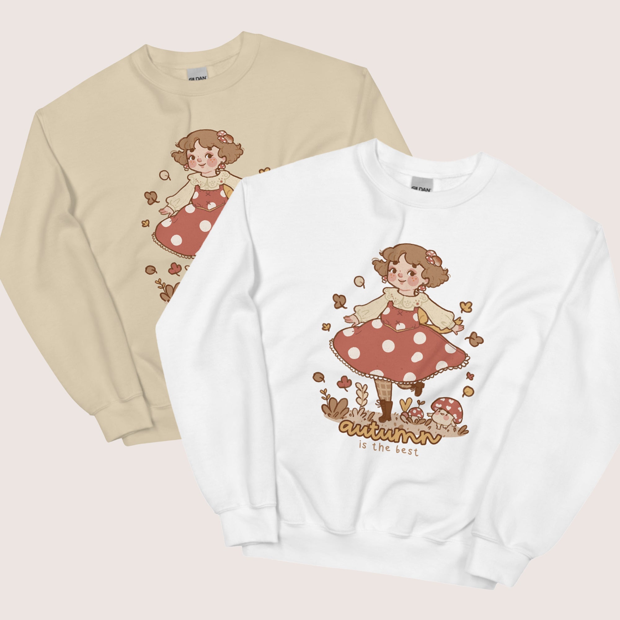 Autumn is the Best Kawaii Sweatshirt | Cozy Fall Jumper | Cottagecore Aesthetic Sweater Katnipp character product