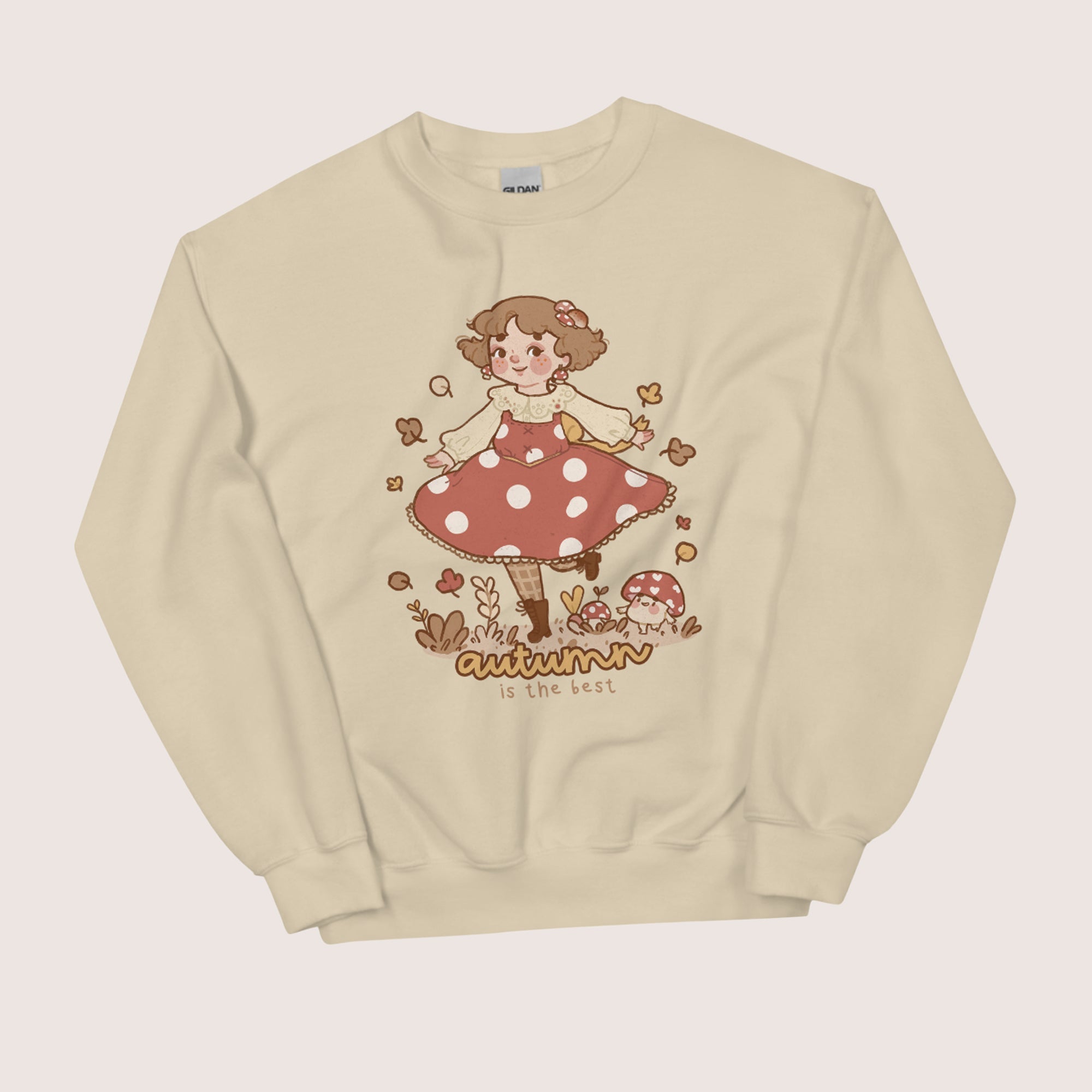 Autumn is the Best Kawaii Sweatshirt | Cozy Fall Jumper | Cottagecore Aesthetic Sweater Katnipp character product