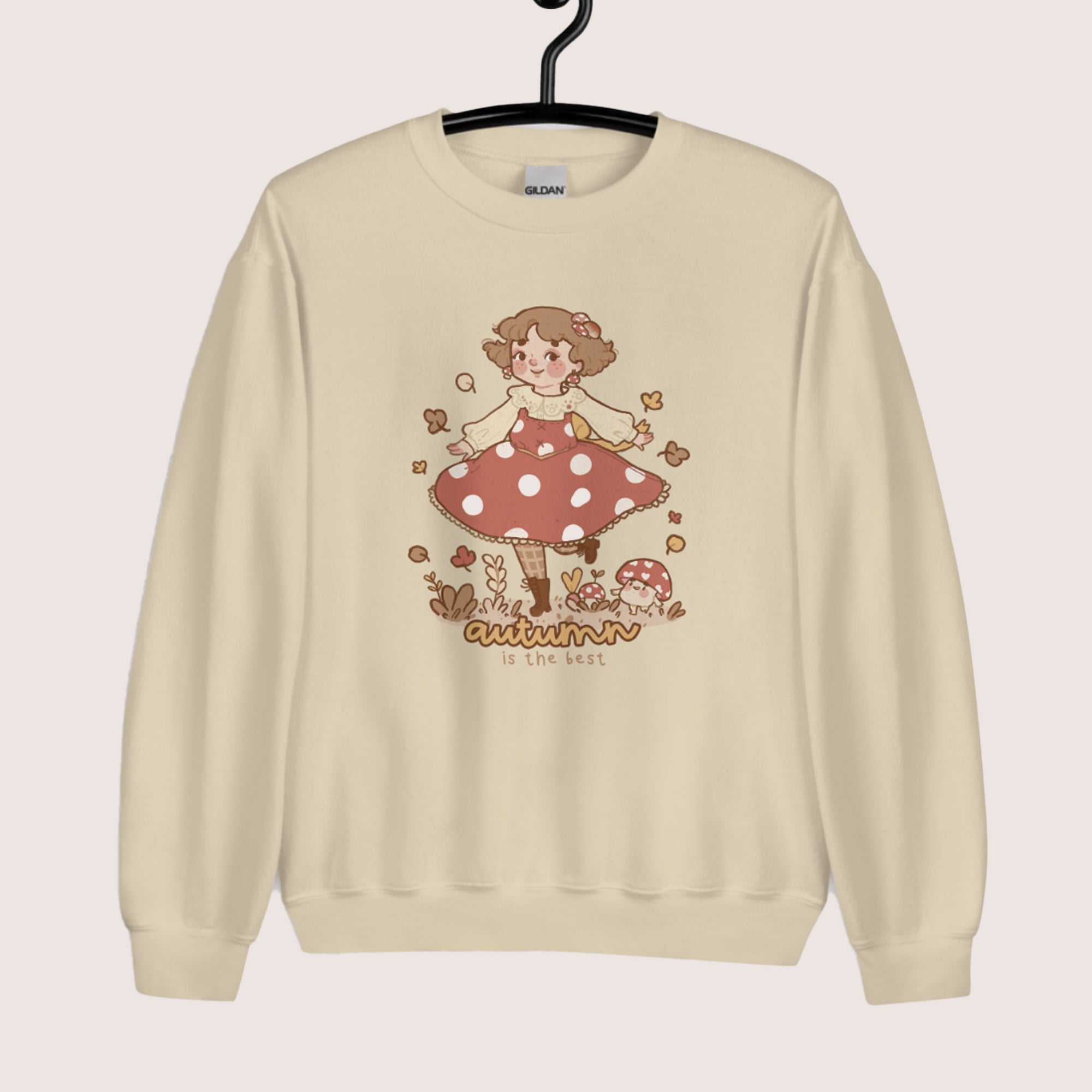 Autumn is the Best Kawaii Sweatshirt | Cozy Fall Jumper | Cottagecore Aesthetic Sweater Katnipp character product