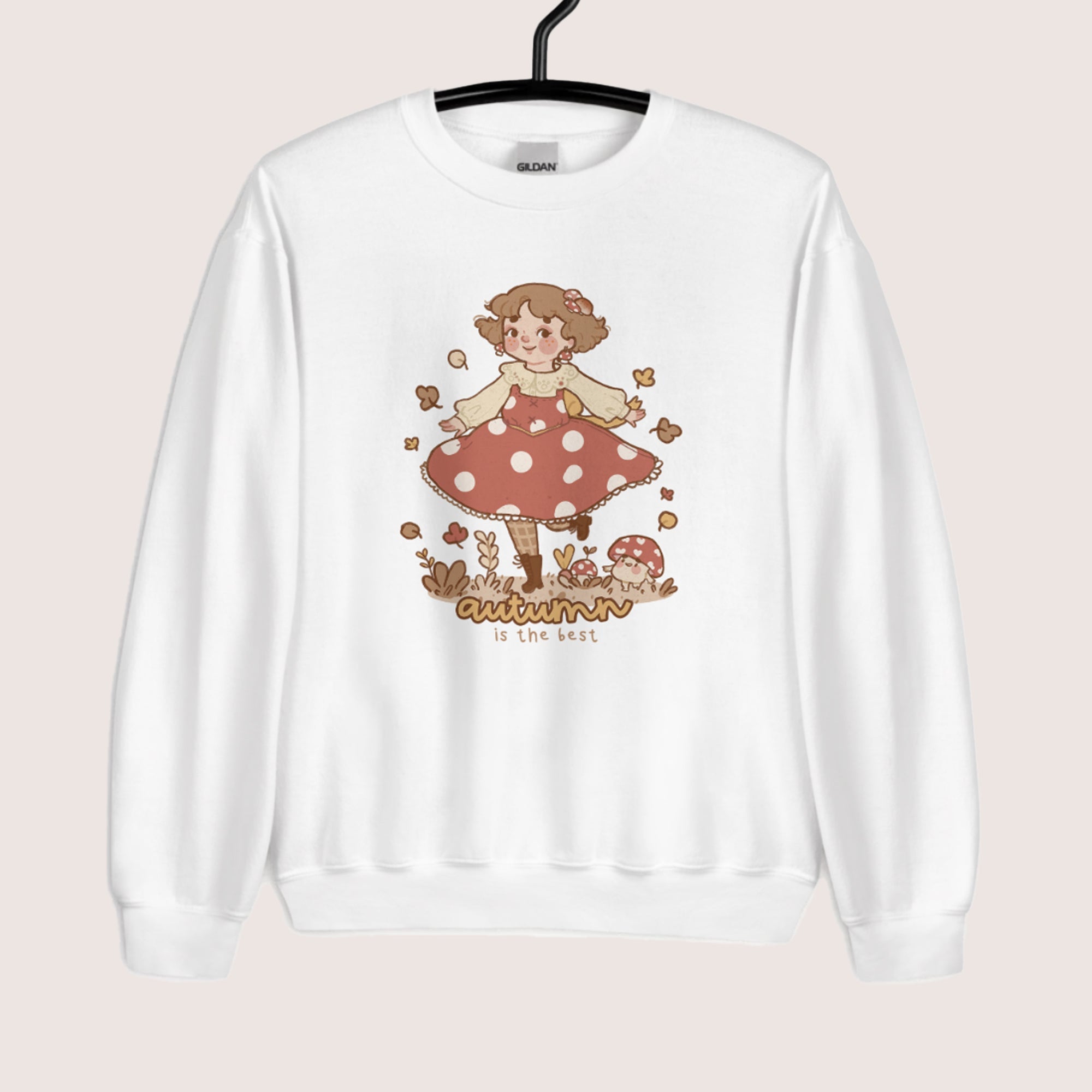 Autumn is the Best Kawaii Sweatshirt | Cozy Fall Jumper | Cottagecore Aesthetic Sweater Katnipp character product