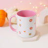 Autumn Leaves & Coffee Please! Mug - Handprinted Ceramic Mug with Original Katnipp Illustration, third