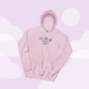 Bartholomew & Fluffy Gothic Halloween Hoodie | Spooky Kawaii Apparel Katnipp character product