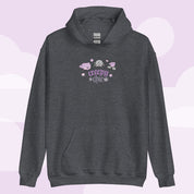 Bartholomew & Fluffy Gothic Halloween Hoodie | Spooky Kawaii Apparel Katnipp character product