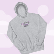 Bartholomew & Fluffy Gothic Halloween Hoodie | Spooky Kawaii Apparel Katnipp character product