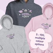 Bartholomew & Fluffy Gothic Halloween Hoodie | Spooky Kawaii Apparel Katnipp character product