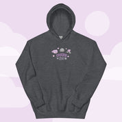 Bartholomew & Fluffy Gothic Halloween Hoodie | Spooky Kawaii Apparel Katnipp character product