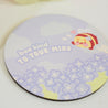 Blue Hydrangea "Bee Kind to Your Mind" Coaster | Kawaii Bumblebee & Floral Design | Cute Desk & Home Decor - Katnipp Studios