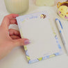 Blue Hydrangea Bumblebutt A6 Notepad | Kawaii Floral Mini Notebook for Notes | Cute Stationery - Katnipp Studios