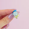 Blue Hydrangea Enamel Pin Bundle | Botanical Elegance & Kawaii Charm | Cute Floral Pins for Jackets, Bags, & Displays - Katnipp Studios