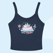Bon Voyage | Kawaii Bumblebutt & Bonbun Crop Top | Y2K Pastel Cruise Aesthetic | Cute Summer Tank 🌸✨ Katnipp character product