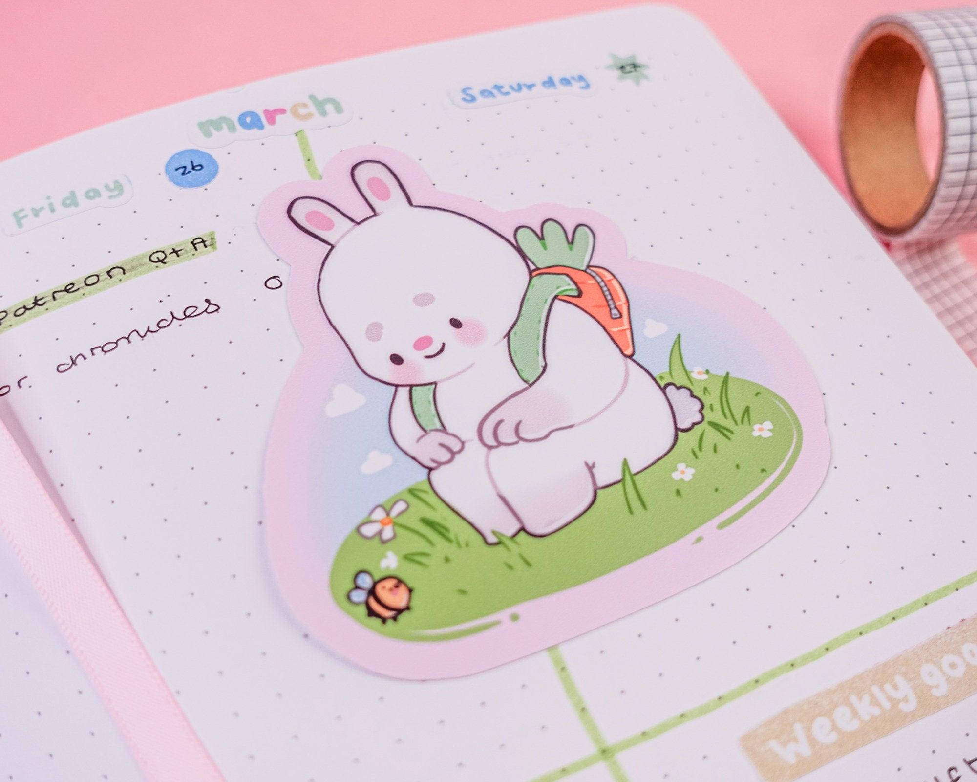 Bonbun Kawaii Vinyl Sticker Bundle | Cute Bunny Character Sticker Set Katnipp character product